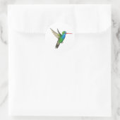 Breedkopvogel Ronde Sticker (Tas)