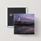 Breedpool door vuurtoren vierkante button 5,1 cm (Voorkant /achterkant)