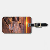 Breedpools bij zonsondergang, Californië Bagagelabel (Voorkant horizontaal)