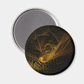 Breedpunts Abstract art Round Magnet Magneet (Voorkant / Achterkant)