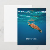 Breedschildpad | Zee schildpad | Ocean Lover Kaart (Voorkant / Achterkant)