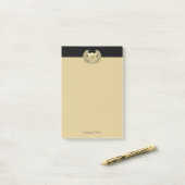 Breedte met schild post-it® notes (Op bureau)