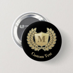 Breedte met schild ronde button 5,7 cm