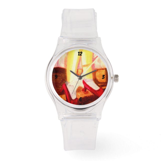 BREEDTE VAN OZ MAGIC SHOES HORLOGE (Voorkant)