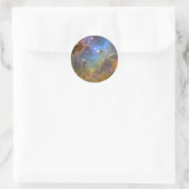 Breedvelig Afbeelding van de Eagle Nebula Ronde Sticker (Tas)