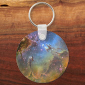 Breedvelig Afbeelding van de Eagle Nebula Sleutelhanger (Voorkant)