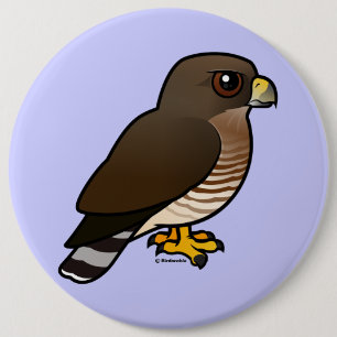 Breedvleugelige Hawk Ronde Button 6,0 Cm