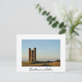 Breedwegtoren in het witte briefkaart Cotswolds (Staand voorkant)