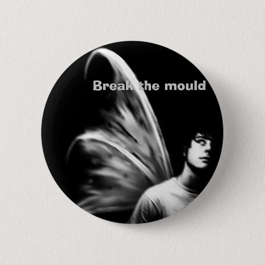 Breek de mold ronde button 5,7 cm (Voorkant)