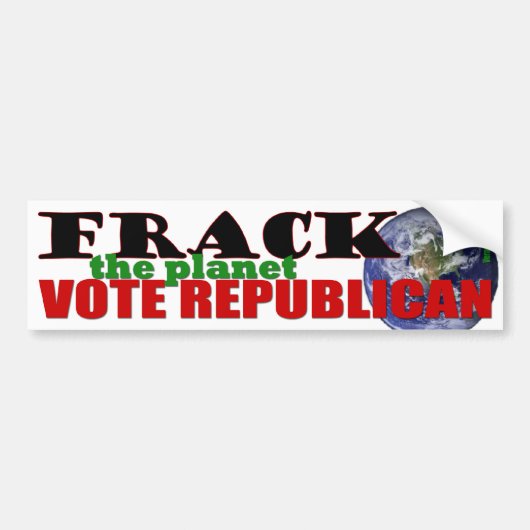 Breek de planeet bumpersticker (Voorkant)