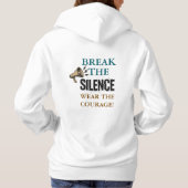 Breek de stilte moed hoodie (Achterkant)