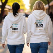 Breek de stilte moed hoodie