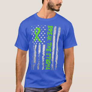 Breek het bewustzijn van Stigma Green Mental Healt T-shirt