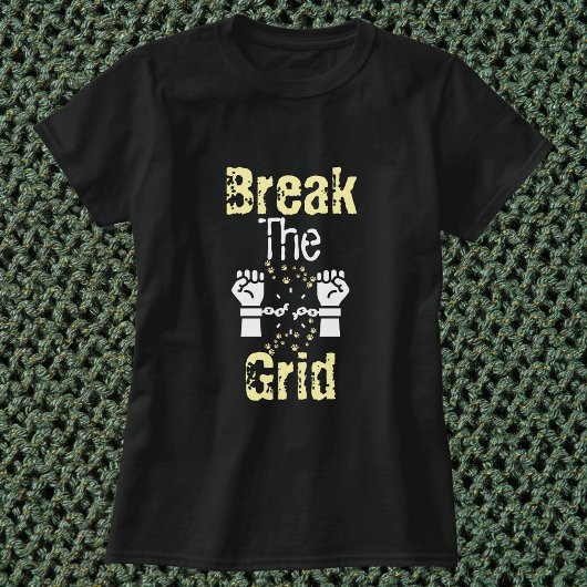 Breek het raster met Cat Paw gepersonaliseerd zwar T-shirt