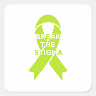 Breek het Stigma - Vierkante Sticker