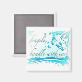 Breekbaar handvat met zorgmagneet magneet (Voorkant / Achterkant)