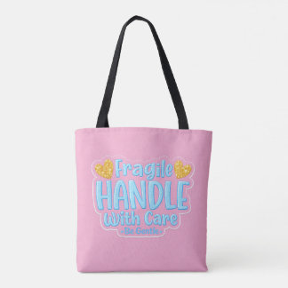 💖 Breekbaar – Hanteer Met Zorg Tote Tas 👜✨