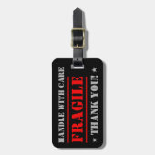 BREEKBAAR - Zorgvuldig hanteren Bagagelabel (Voorkant verticaal)