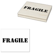 Breekbare houten blok gemonteerde rubberen stempel (Gestempeld)