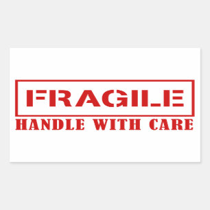 Breekbare sticker - zorgvuldig hanteren - Breekbar