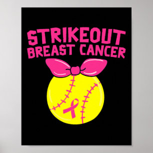 Breekkankerbewustzijnsveld Softball Fight Poster