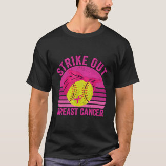 Breekkankerbewustzijnsveld Softball Fight T-shirt