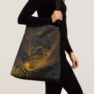 Breekpunt Abstracte kunstdwarsdoorsnede Crossbody Tas