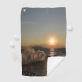 Breekwater in Kroatië: prachtige zonsondergang Golfhanddoek (Insitu)