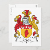 Breen Family Crest Briefkaart (Voorkant / Achterkant)