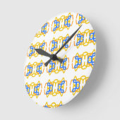 BREEZE acrylic wall clock  Ronde Klok (Hoek)