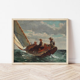 Breezing Up (een eerlijke wind) | Winslow Homer Poster