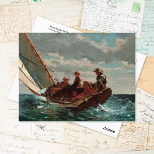 Breezing Up Fair Wind Winslow Homer Briefkaart