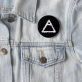 Breezy Air Element Alchemy Symbool Ronde Button 5,7 Cm (In situ)