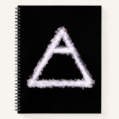 Breezy Air Element Alchemy Symbool Spiraal Notitieboek (Voorkant)