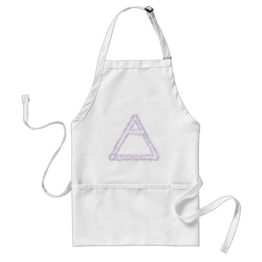 Breezy Air Element Alchemy Symbool Standaard Schort (Voorkant)