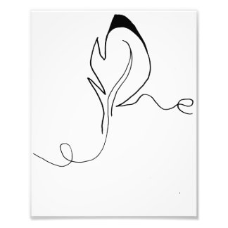 Breezy Feather Print Foto Afdruk