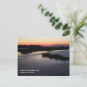 Breezy Gulf Sunset Briefkaart (Staand voorkant)