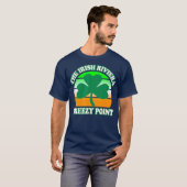 Breezy Point NY The Irish Riviera Shamrock Retro T-shirt (Voorkant volledig)