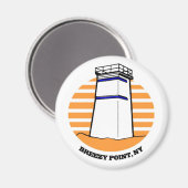 Breezy Point Vuurtoren Koelkast Magnet Magneet (Voorkant / Achterkant)