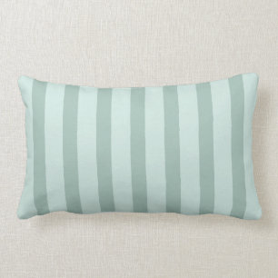 Breezy Striped Pillow in Beachy  Green Kussen