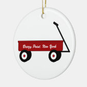 Breezy Wagon Keramisch Ornament (Links)