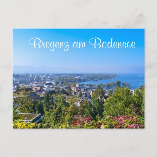 Bregenz am Bodensee Briefkaart (Voorkant)