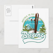 Bregenz austria voor de ski logo briefkaart (Voorkant / Achterkant)