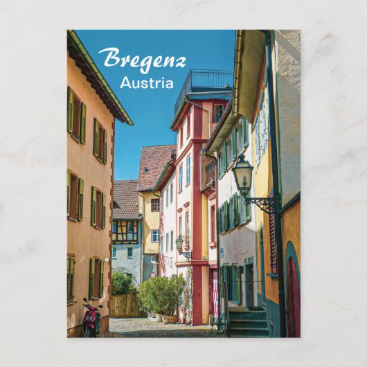Bregenz in Oostenrijk Het Briefkaart van de oude s (Voorkant)