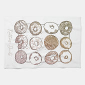 BREI DOZEN DONUTS keukenschotel handdoek + tekst (Horizontaal)