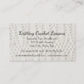 Brei- en haaklessen Instructeur Business Car Visitekaartje (Voorkant)
