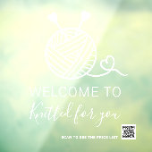 Breiambachtelijke winkel logo welkom Qr code Raamsticker (Vel 3)