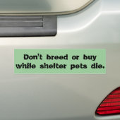 Breid geen Bumpersticker uit of koop deze niet (Op auto)