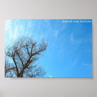 Breid uw horizon uit poster