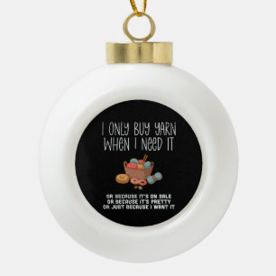 Breien Brei Mand Keramische Bal Ornament